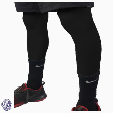 Pair of Black Basketball Leg Sleeves