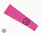 Hot Pink Custom Baseball Number Arm Sleeve