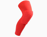 Varsity Red Padded Compression Leg Sleeve