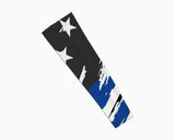 Scratched Blue Line Flag Arm Sleeve