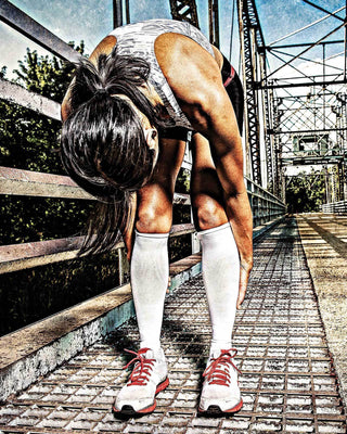 Woman With Leg Sleeves Photo for Home Page