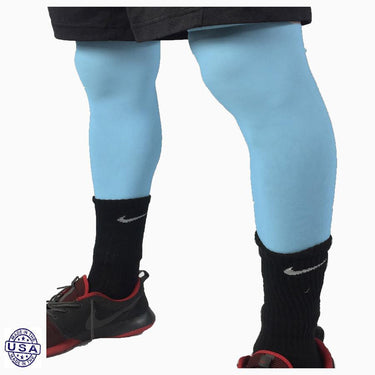 Pair of Baby Blue Basketball Leg Sleeves