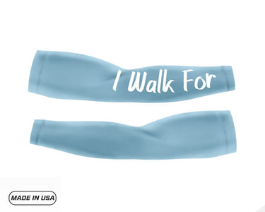 Baby Blue Prostate I Walk For Pair Custom Arm Sleeves