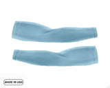 Baby Blue Pair of Running Compression Sleeves