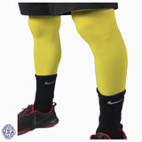 Pair of Bright Yellow Basketball Leg Sleeves