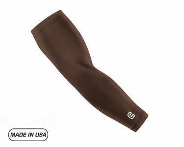 Chocolate Brown Baseball Compression Arm Sleeve