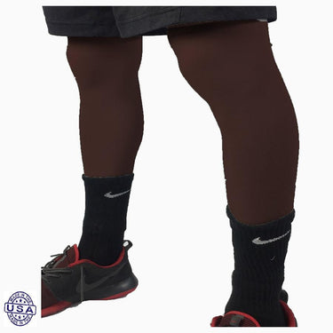 Pair of Chocolate Brown Basketball Leg Sleeves
