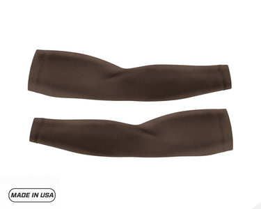 Chocolate Brown Pair of Running Compression Sleeves