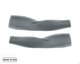 Medium Grey Pair of Running Compression Sleeves