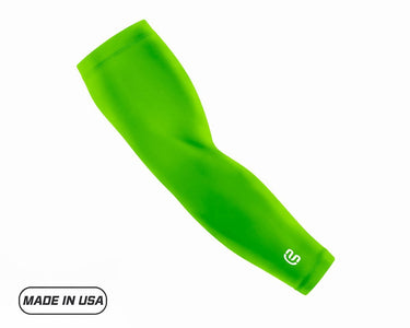Hi Vis Green Baseball Compression Arm Sleeve