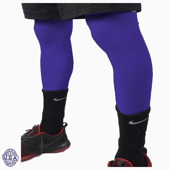 Pair of Lakers Purple Basketball Leg Sleeves
