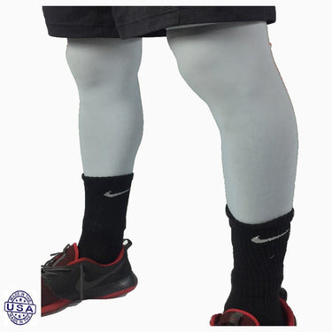 Pair of Light Grey Basketball Leg Sleeves