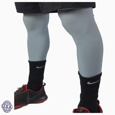 Pair of Medium Grey Basketball Leg Sleeves