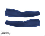 Navy Pair of Running Compression Sleeves