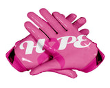 PINK Hope Football Gloves