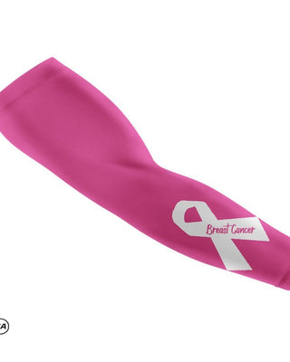 Pink Breast Cancer Large Ribbon Compression Arm Sleeve