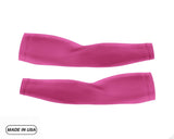 Pink Pair of Running Compression Sleeves