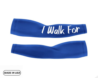 Royal Blue Prostate I Walk For Pair Custom Arm Sleeves