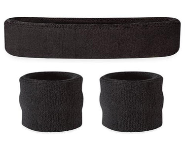 Set of Black sweatbands thumbnail