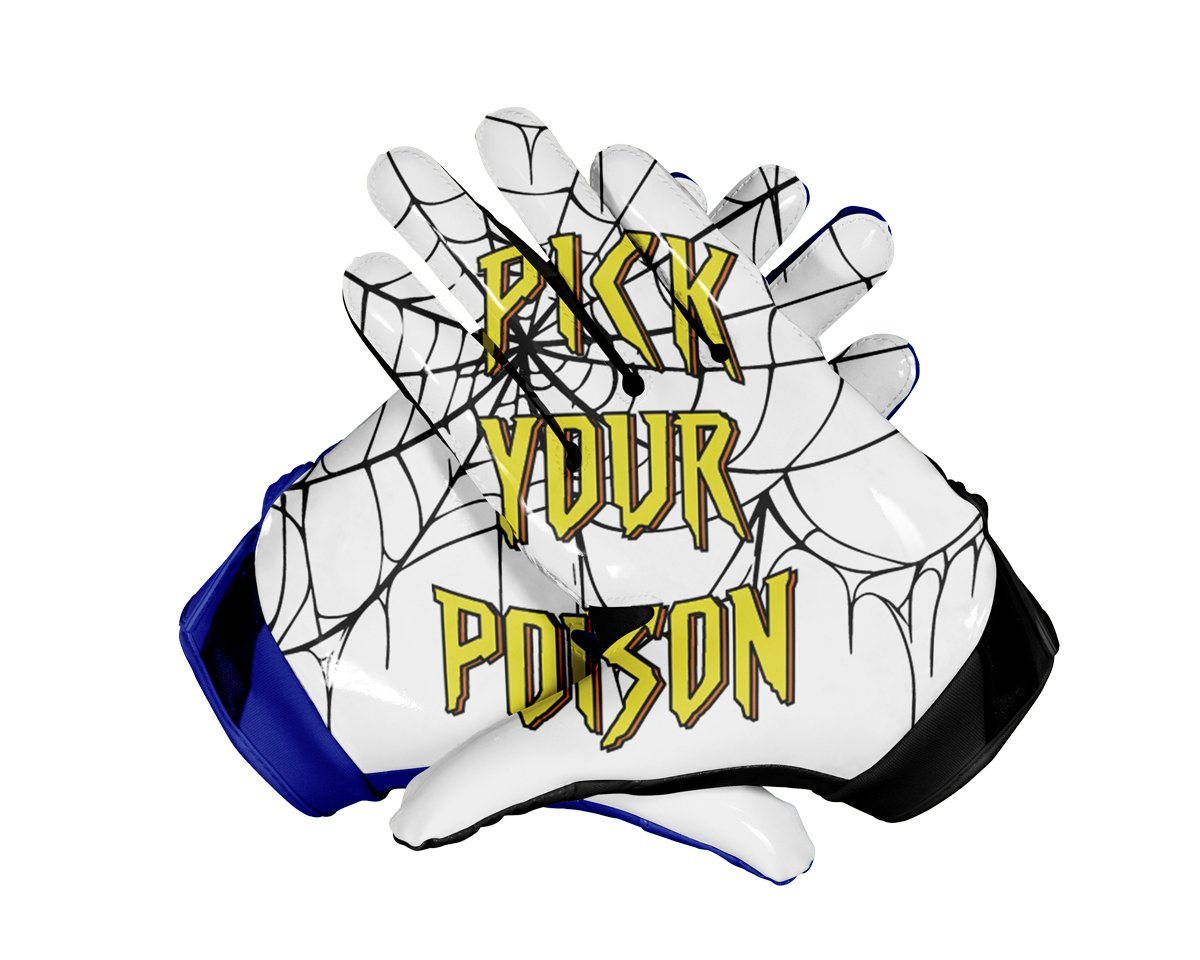 SPIDER VENOM Football Gloves High school Approved CSS Custom