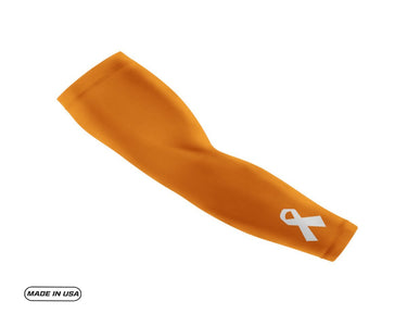 Orange Leukemia Cancer Small Ribbon Compression Arm Sleeve