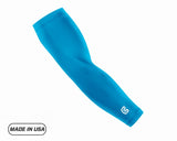 Turquoise Baseball Compression Arm Sleeve