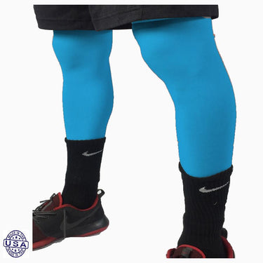 Pair of Turquoise Basketball Leg Sleeves