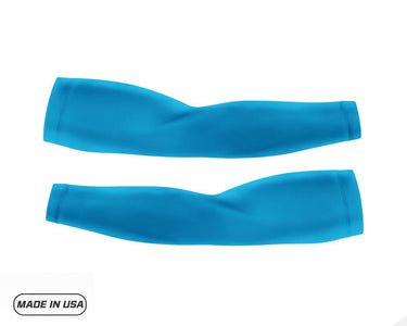 Turquoise Pair of Running Compression Sleeves