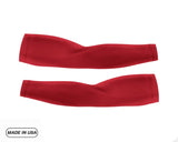 Varsity Red Pair of Running Compression Sleeves