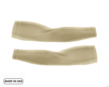 Light Skin Tone Pair of Running Compression Sleeves