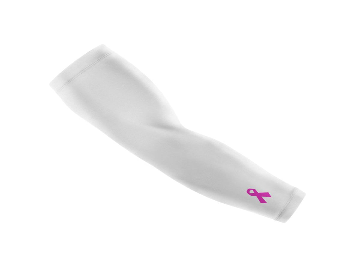 Custom Text Pink Arm Sleeve, Made in the USA | Custom Sports Sleeves