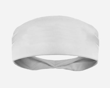 White Football Compression Headband Thumbnail
