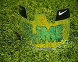 Yellow SLIME Custom Football Visor