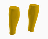 Athletic Yellow Calf Compression Sleeves