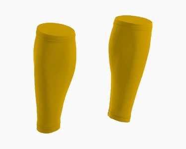 Athletic Yellow Calf Compression Sleeves