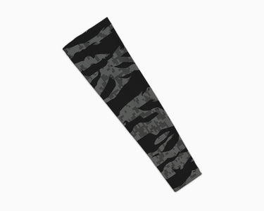 Black Grey Striped Pattern Arm Sleeve