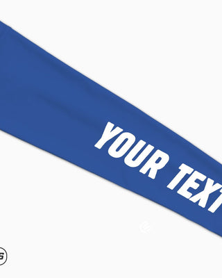 Blue Custom Your Text Arm Sleeve Thumbnail