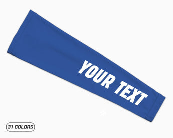 Blue Custom Your Text Arm Sleeve Thumbnail