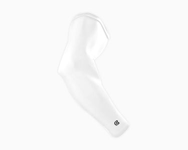 White compression basketball shooting sleeve